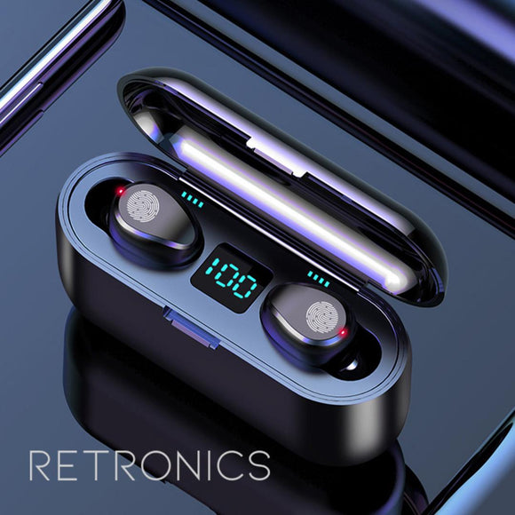Upgraded Wireless Earbuds LED Display-Audio-Retronics-Best budget earbuds-earphone-headphone-audio-clear sound